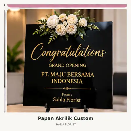 Papan Bunga Akrilik Rasuna Said